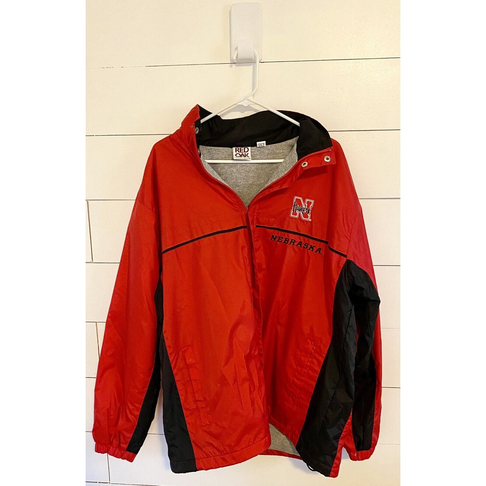 Nebraska Cornhuskers Fleece Lined Jacket Size Large Good Condition